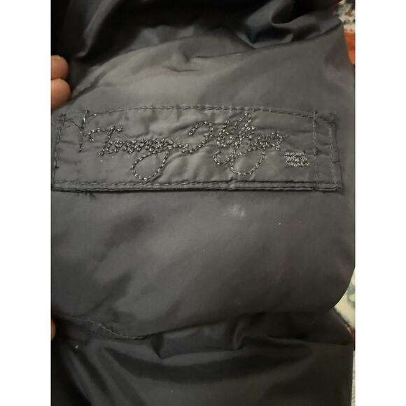 TOMMY HILFIGER Women’s Black Puffer Coat Parka Jacket Fur Trim Down Blend S/P - Picture 12 of 14